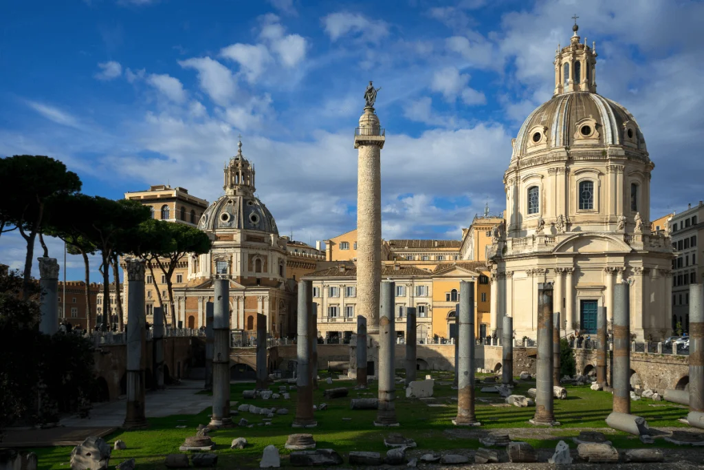 Image of Trajan's Column in Rome, Italy