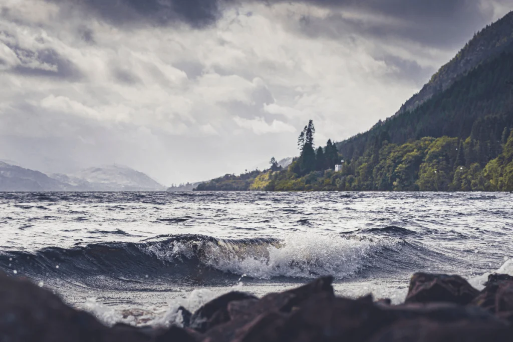 Image of Loch Ness, home of the historical mystery of the Loch Ness Monster or Nessie