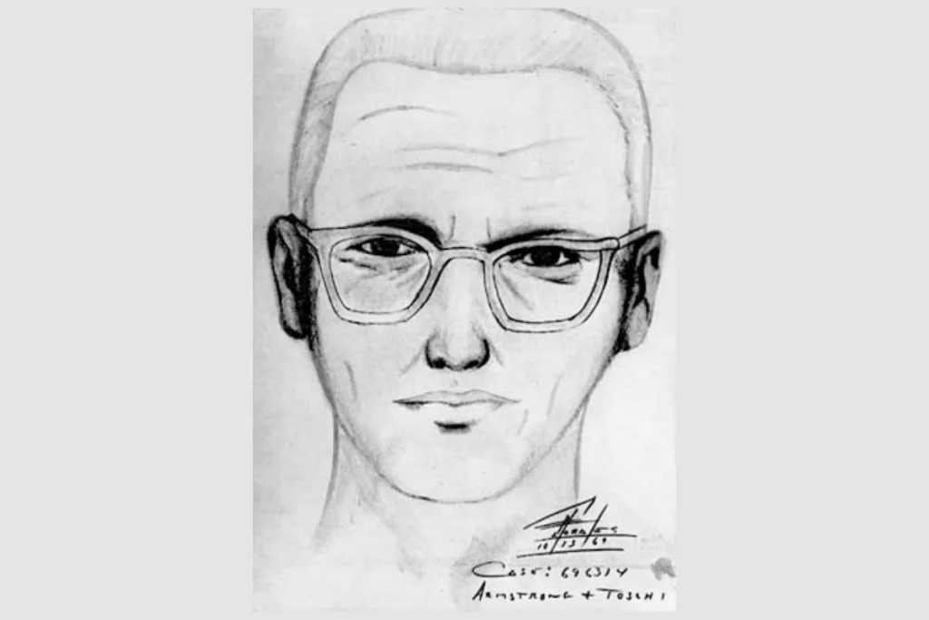 Image of a police composite drawing of a Zodiac Killer suspect
