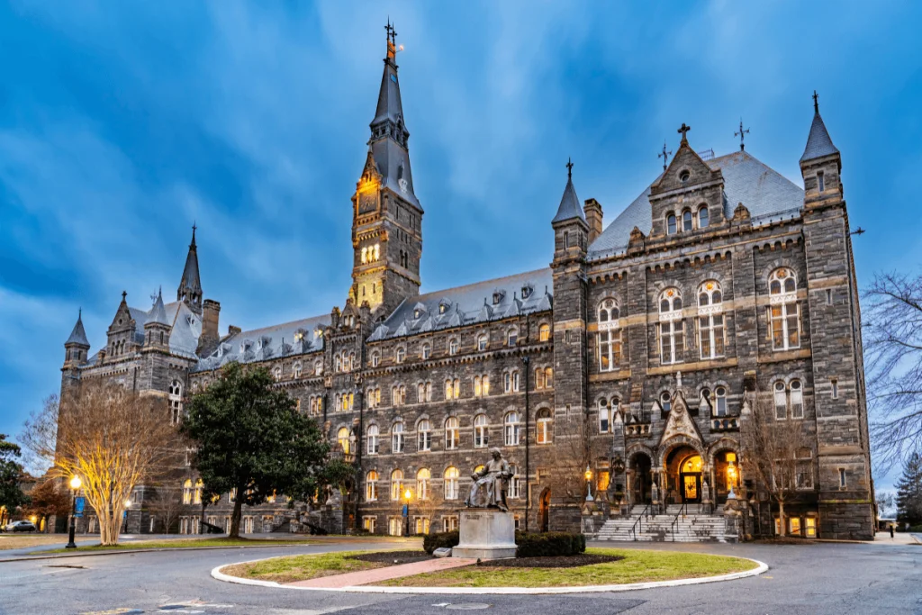 Image of a building at Georgetown University in Washington D.C.