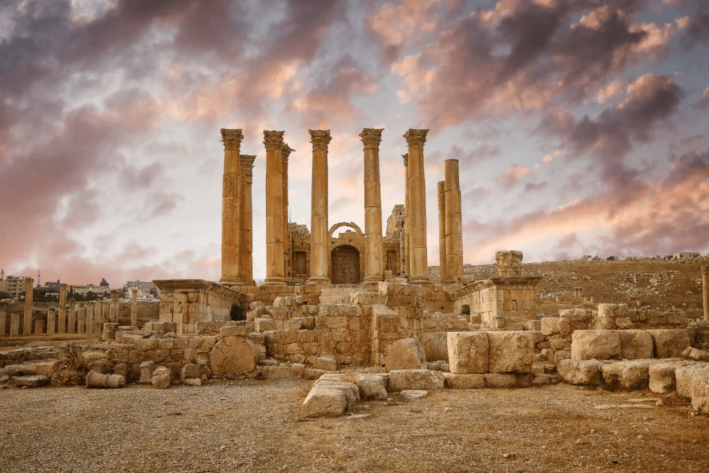 Image of the ruins of the Temple of Artemis at Ephesus, one of the seven wonders of the ancient world