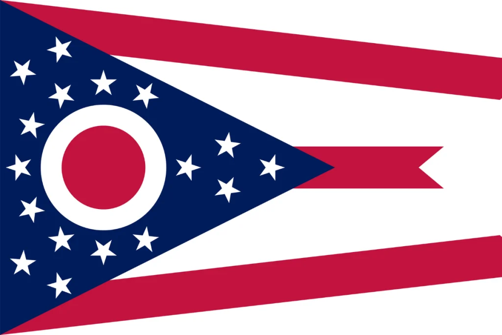 Image of the state flag of Ohio
