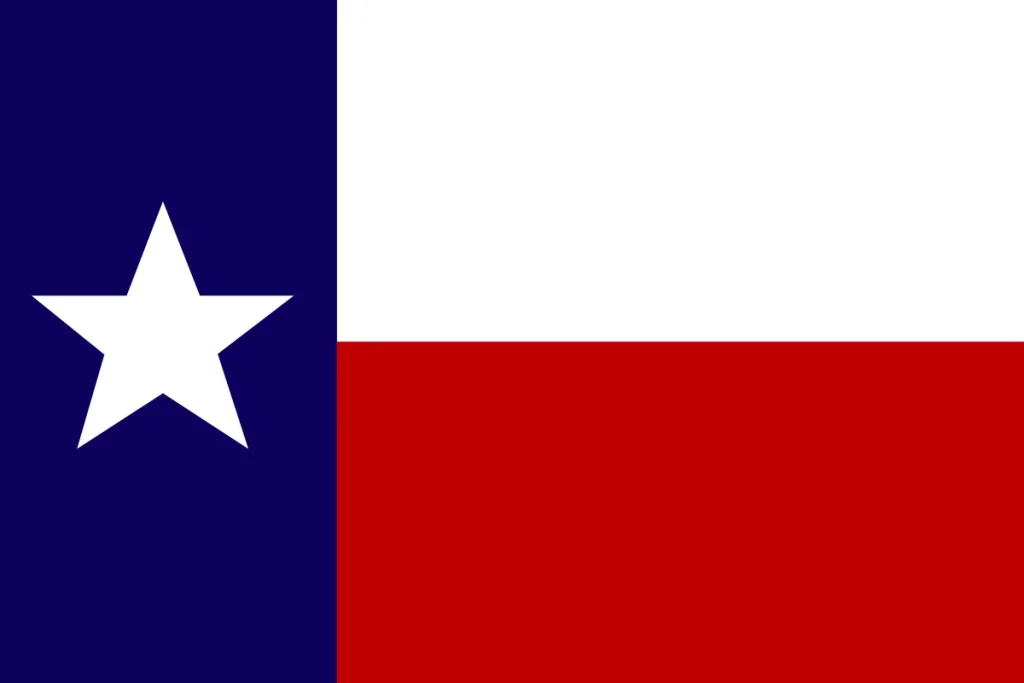 Image of the state flag of Texas