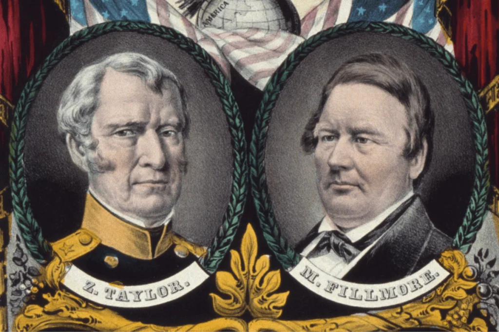 Image of Millard Filmore as the running mate Zachary Taylor