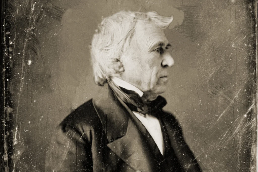 Image of President Zachary Taylor in black and white