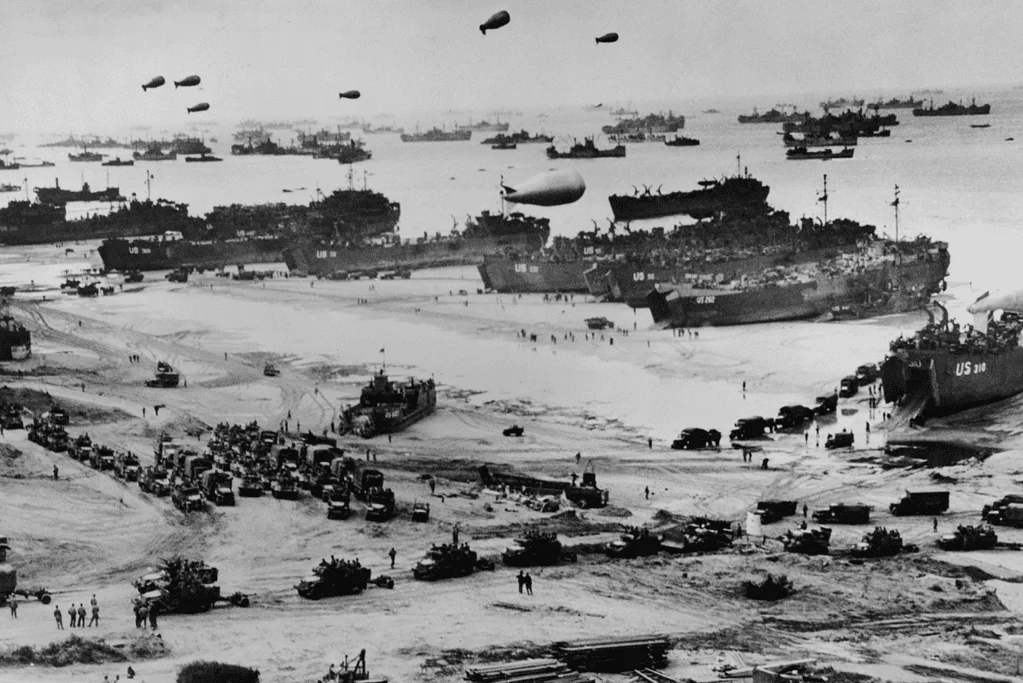 Image of the landing beaches at D-Day for a blog post covering 10 interesting facts about D-day
