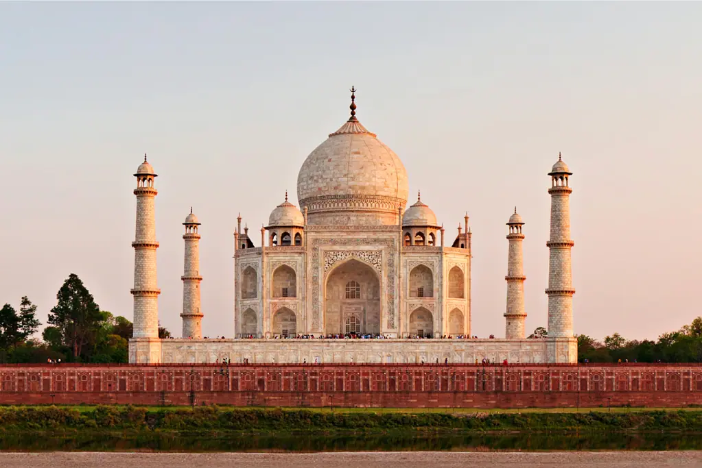Image of the Taj Mahal, in Agra, India, built between 1631-1653.
