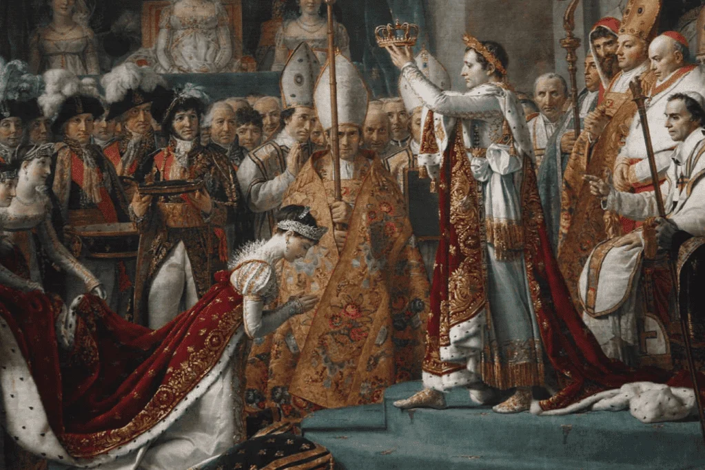 Image of one very famous historical love story, Napoleon and Josephine