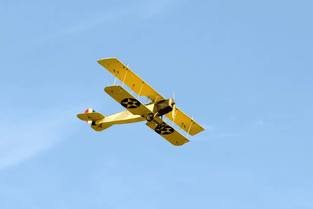 Image of a Curtiss JN04 "Jenny" flown in present day.