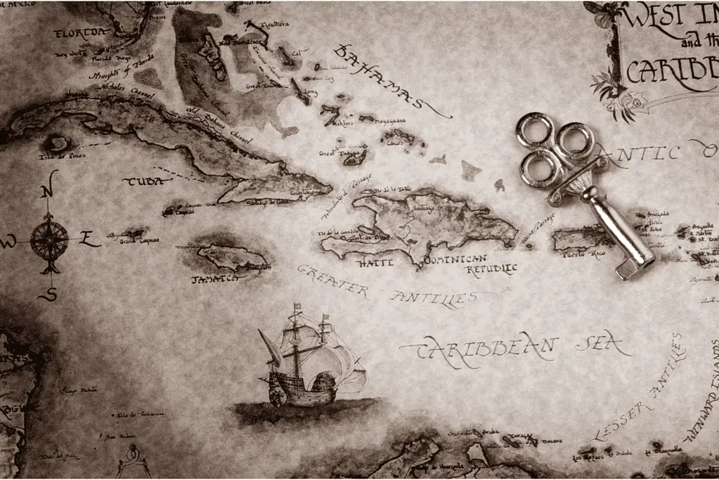 Image of a map of the Western Carribean.