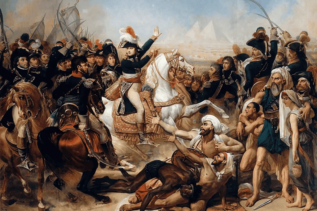 Image of a painting depicting Napoleon during his 1798-1801 Egyptian campaign.