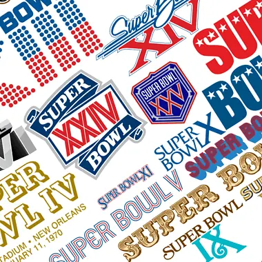 Image of various Super Bowl logos for an article listing most Super Bowl winds by team.