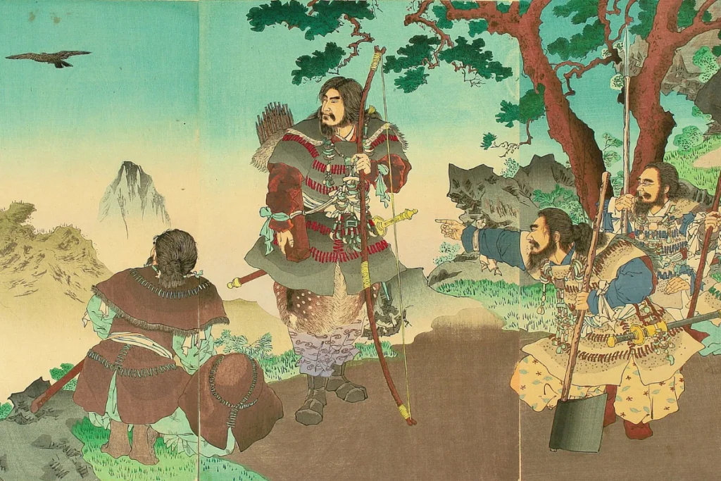 Image of Emperor Jimmu for an blog post covering the list of Japanese emperors.