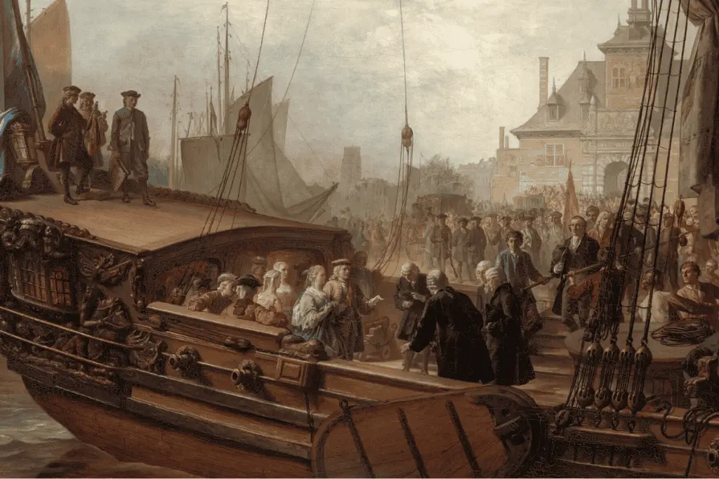 facts-about-john-locke-events Image og William & Mary before sailing for England.
